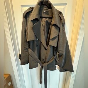 ASOS Cropped Women's Trench Jacket - Grey. Brand new with tags